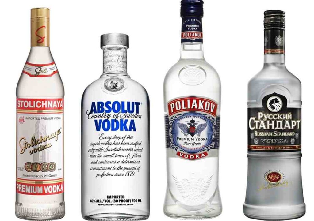 các loại rượu Vodka